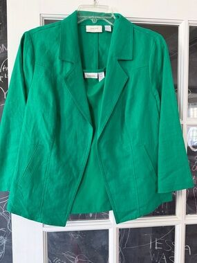 Chico's Emerald Green Women's Blazer Jacket